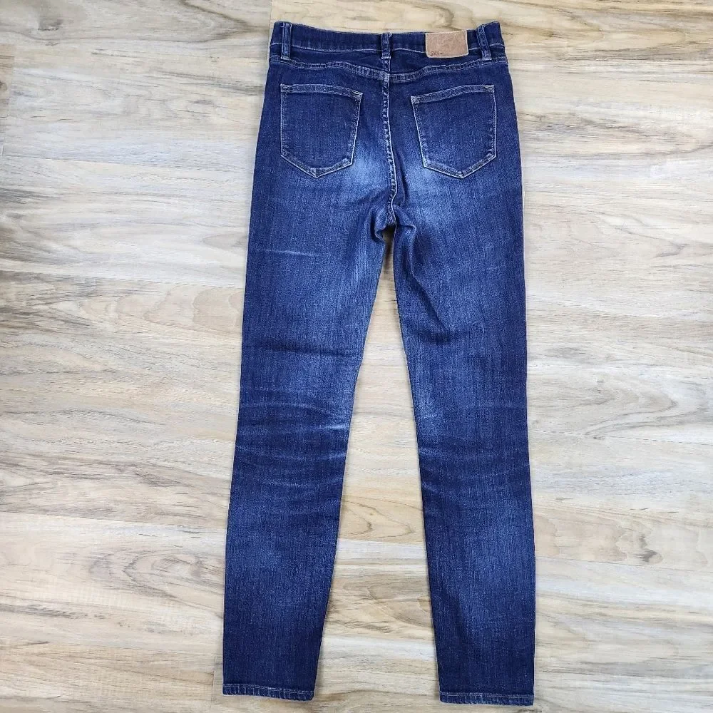🔹️J. Crew Blue The Lookout High Rise Skinny Jeans Size 4/27